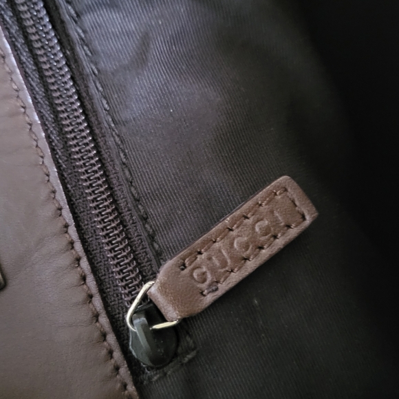 Gucci Shoulder, Tote Bag Brown GG Supreme Gold Hardware Canvas & Leather.. - Picture 10 of 13